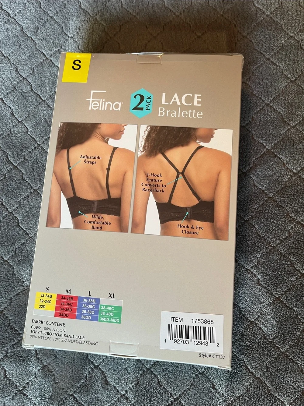 Felina Lace Bralette‎ - White (2 Pack)